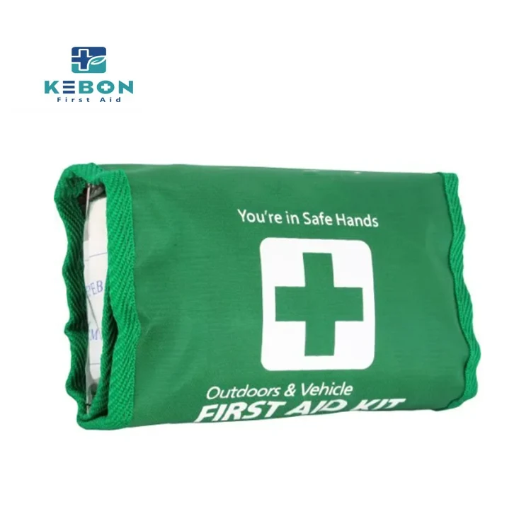 Opvouwbare groene EHBO -kit