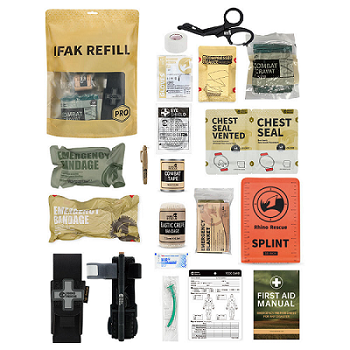 IFAK-zakje met één compartiment en zelfstaand ontwerp