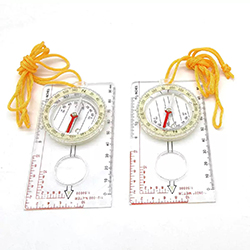 Transparant grondplaatkompas